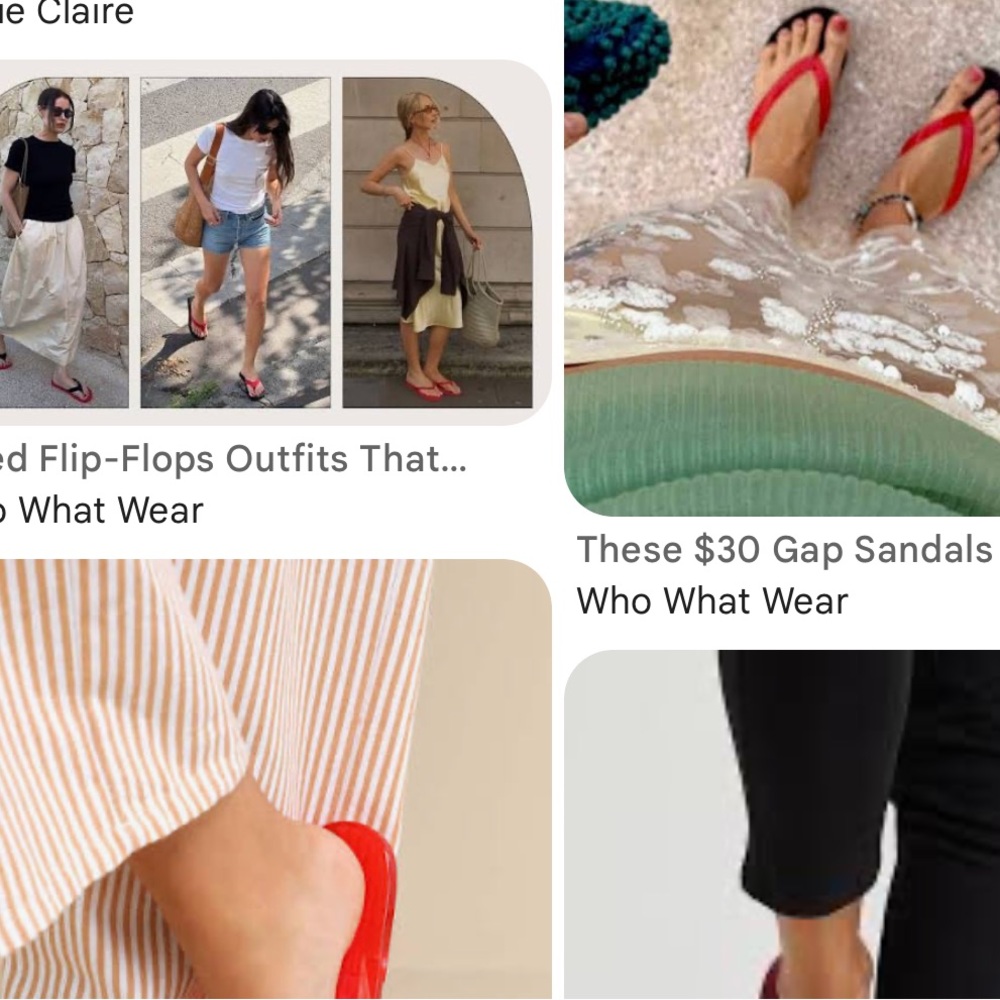 Universal Thread Red and Black thong Sandals - Picture 7 of 7